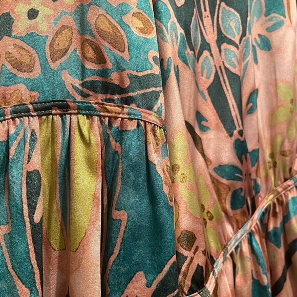 Dea Kudibal Maxine Silk Blouse L | Palazzo Eucalyptus Print, NWT $349 - Picture 4 of 10